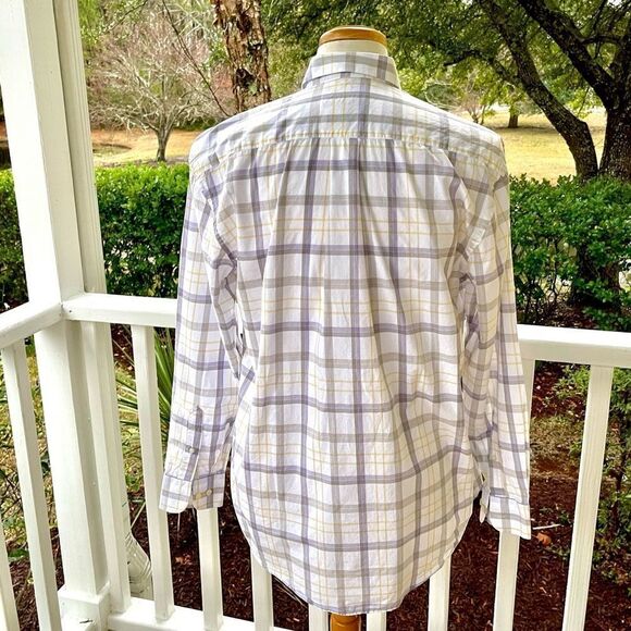 Hickey Freeman Plaid long Sleeve Shirt. Medium. - Picture 4 of 9